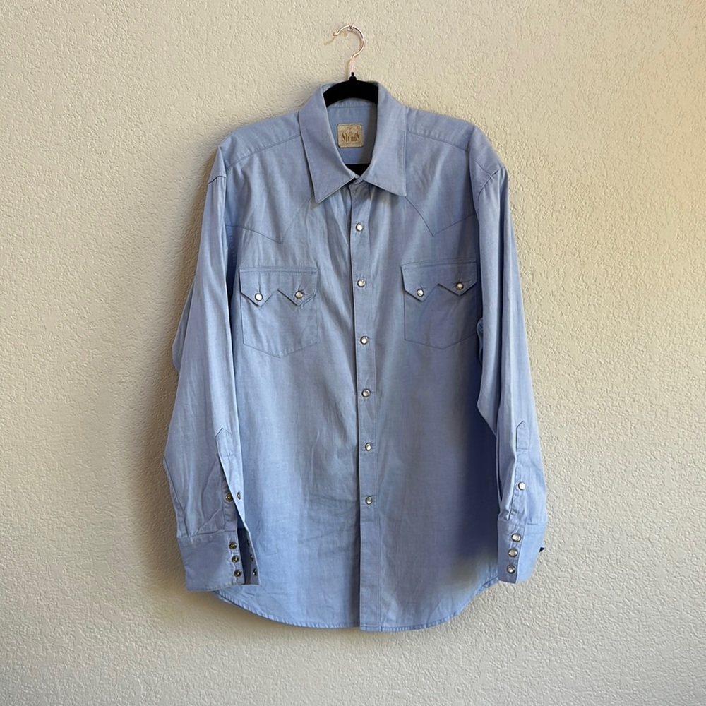 STUBBS collection  pearl-snap button down dress shirt